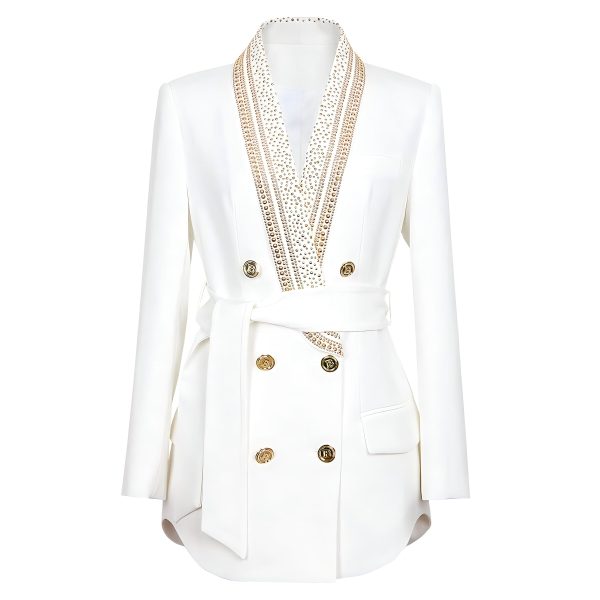 Long Sleeve Sequin Blazer - Multiple Colors